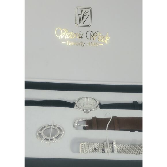 Vintage Victoria Wieck Interchangeable Bands and Bezels Watch Set - Original Box - Picture 5 of 7